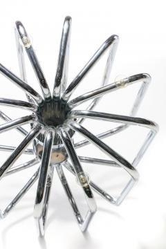 1970s Sculptural Chrome Dining Or Center Table - 2283164