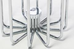 1970s Sculptural Chrome Dining Or Center Table - 2283165