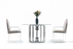 1970s Sculptural Chrome Dining Or Center Table - 2283168