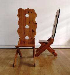 1970s Sculptural High Back Chairs - 427505