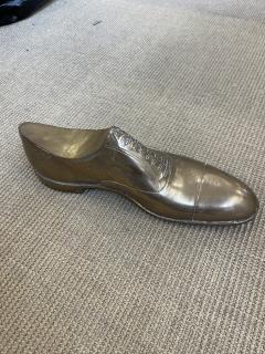 1970s Sculptural bronze shoe - 3940102