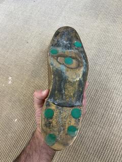 1970s Sculptural bronze shoe - 3940107