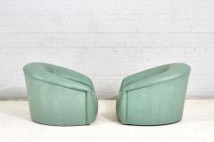 1970s Seafoam Green Swivel Lounge Chairs - 2813960