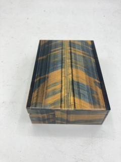 1970s Semi precious stone decorative boxe - 3720425