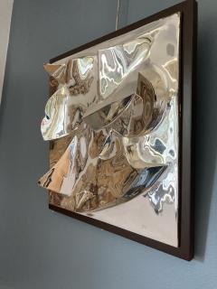 1970s Silver abstract wall sculpture signed and numbered - 3312182