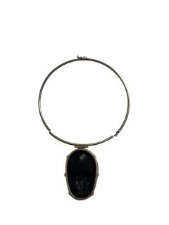 1970s Silver and amber necklace - 4720829