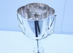 1970s Silver plate Wine Bucket With Stand From Brazil By St James - 2653312