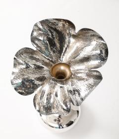 1970s Silver plated Brazilian Flower Shape Vase - 3573405