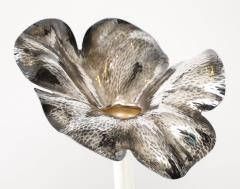 1970s Silver plated Brazilian Flower Shape Vase - 3573410