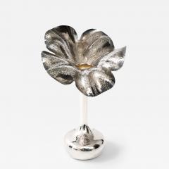 1970s Silver plated Brazilian Flower Shape Vase - 3573850