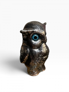 1970s Silver plated owl lighter - 4798824