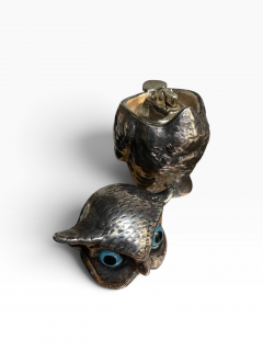 1970s Silver plated owl lighter - 4798826
