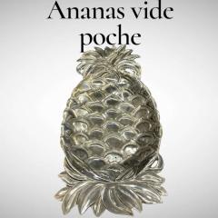 1970s Silver plated pineapple vide poche - 4771402