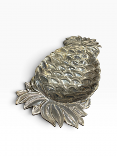 1970s Silver plated pineapple vide poche - 4772309
