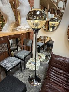 1970s Space Age Floor Lamp in Smoked and Amber Acrylic Italy - 4463538