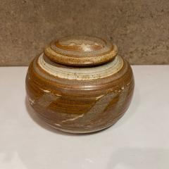 1970s Stoneware Studio Art Pottery Lidded Jar - 3574105