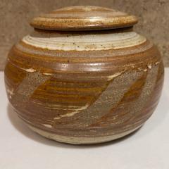 1970s Stoneware Studio Art Pottery Lidded Jar - 3574108