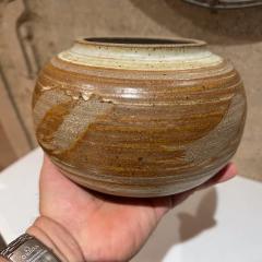 1970s Stoneware Studio Art Pottery Lidded Jar - 3574111