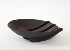 1970s Studio Made Modernist Pottery Brown Decorative Bowl - 3452343