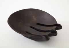 1970s Studio Made Modernist Pottery Brown Decorative Bowl - 3452348