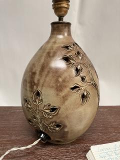 1970s Studio pottery Hand made Ceramic lamp signed - 3248663