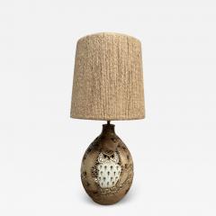 1970s Studio pottery Hand made Ceramic lamp signed - 3251489