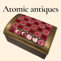 1970s Studio pottery ceramic Treasure box by Mith Espelt - 4567793