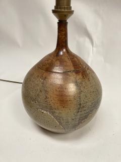 1970s Studio pottery ceramic lamp - 3249891