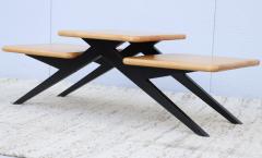 1970s Three Tier Maple French Coffee Table - 3077921