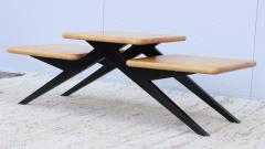 1970s Three Tier Maple French Coffee Table - 3077924
