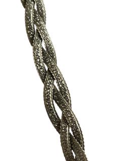 1970s Tigers eyes and silver necklace - 4720866