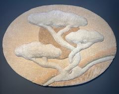 1970s Tree of Life Rug Fiber Art Wall Hanging Frank Lane Attributed - 4189952