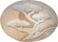 1970s Tree of Life Rug Fiber Art Wall Hanging Frank Lane Attributed - 4191317
