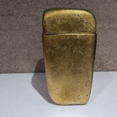 1970s Vintage Gold Leaf Canister Container - 3595615