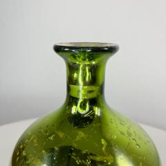 1970s Vintage Modern Green Vase Weed Pot in Mercury Glass - 2837601