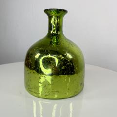 1970s Vintage Modern Green Vase Weed Pot in Mercury Glass - 2837602