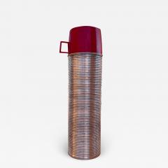 1970s Vintage Ribbed Thermos Retro Camp Gear Norwich Connecticut - 3182847
