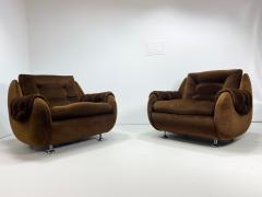 1970s Vintage Swedish Lounge Chairs a Pair - 2258203