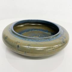 1970s Zanesville Modern Art Pottery Small Bowl Speckled Blue Tie Dye Ohio - 2497598