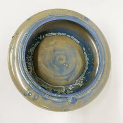 1970s Zanesville Modern Art Pottery Small Bowl Speckled Blue Tie Dye Ohio - 2497600