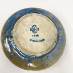 1970s Zanesville Modern Art Pottery Small Bowl Speckled Blue Tie Dye Ohio - 2497601