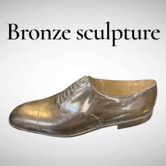 1970s bronze shoe sculpture or paper weight - 4581545