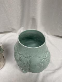 1970s ceramic and silver plated parrot pot - 3672550