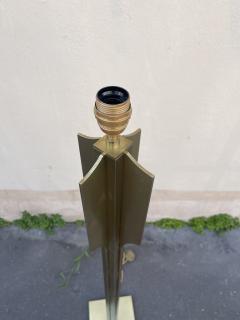 1970s modernist brass floor lamp - 4121277