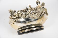 1970s sculptural Silver boxe with four women around a breast - 3035622