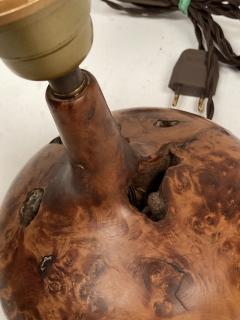 1970s small wood lamp - 3249910