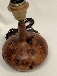 1970s small wood lamp - 3249911