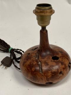 1970s small wood lamp - 3249915
