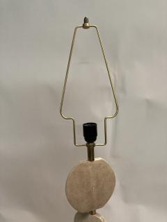 1970s three discs lampe fully covered with Shagreen - 3248636