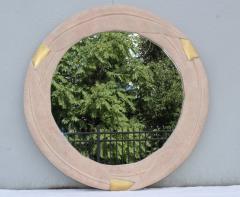 1980s Art Deco Style Banana Leaf Motif Wall Mirror - 1528395